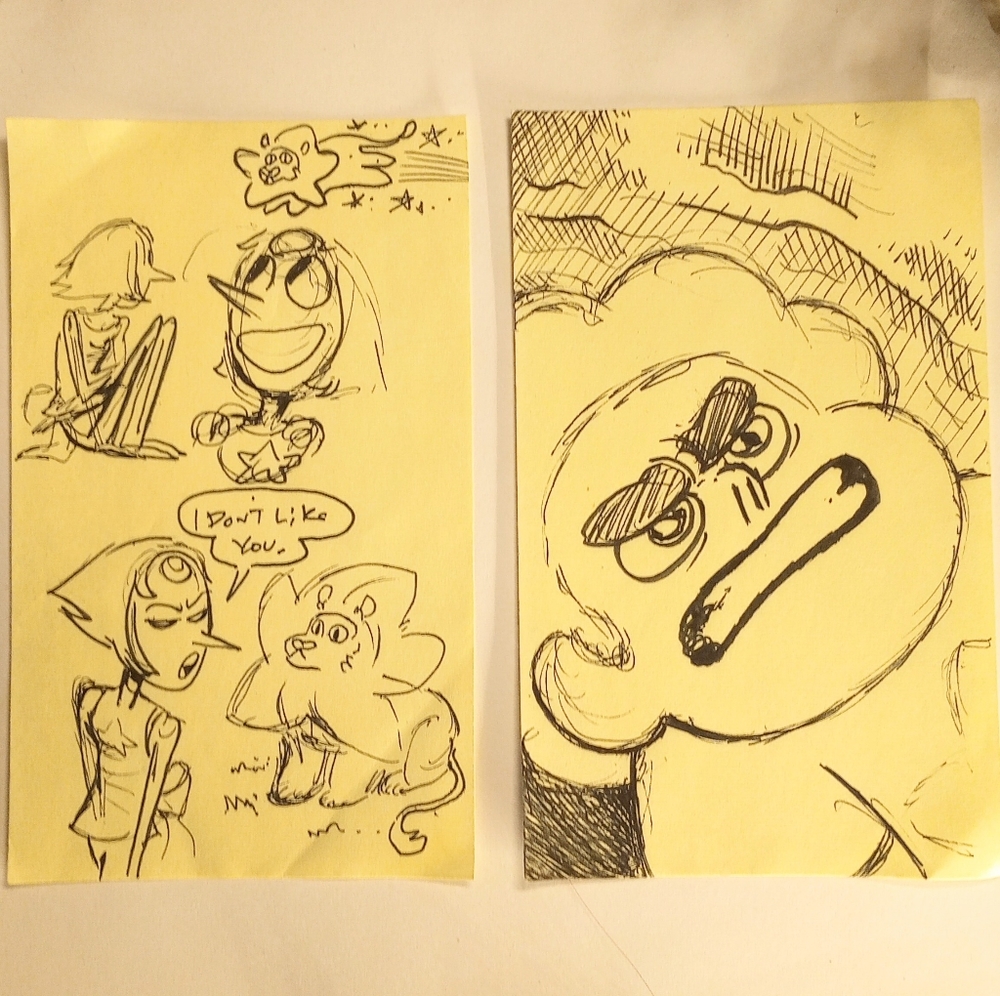SU "Rose's Scabbard" Pearl & Steven Concept Art Thumbnails 2013 - Raven Molisee